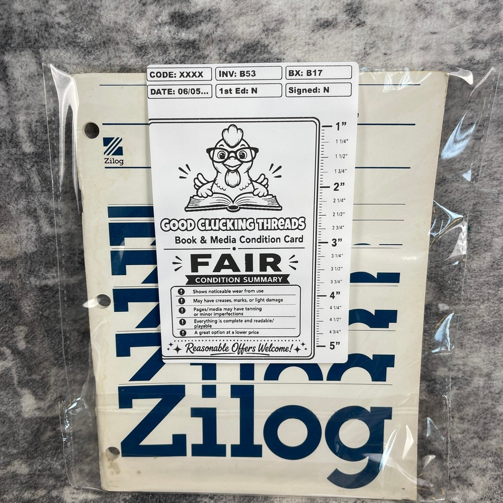 Zilog Z8000 CPU Programmer's Guide Application Note July 1981 Manual - Picture 3 of 7